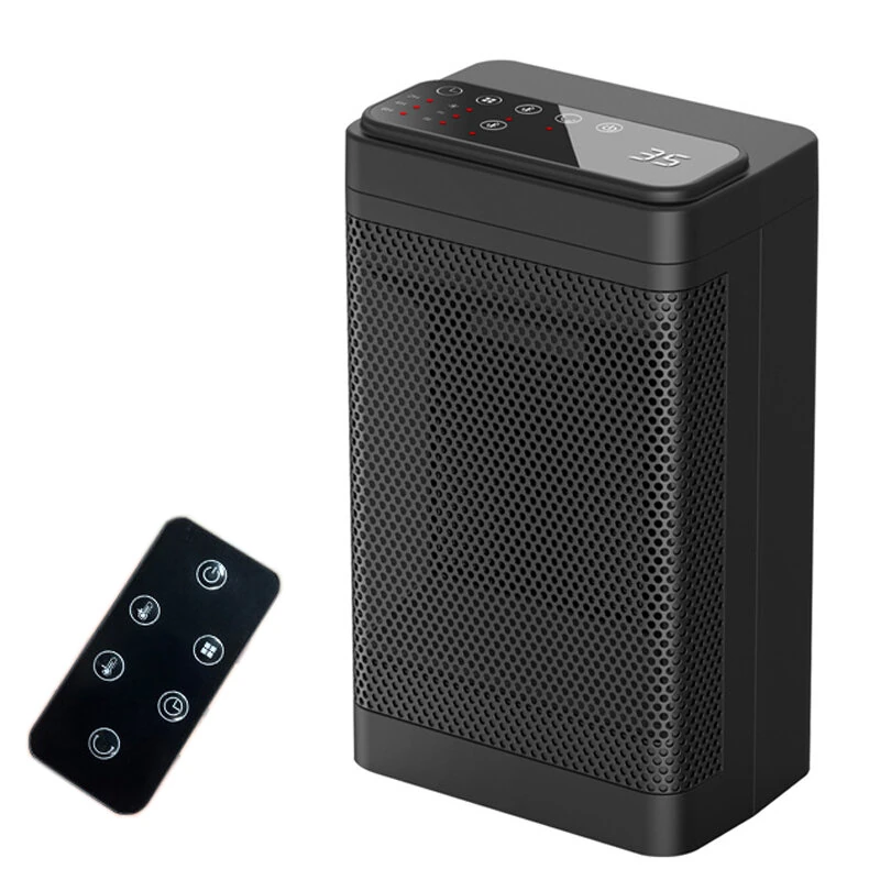(image for) 1500W Remote Control Space Heater 3 Gear PTC Ceramic Heating Long-Range Remote Adjustable Thermostat Compact Electric Heater for Home Office