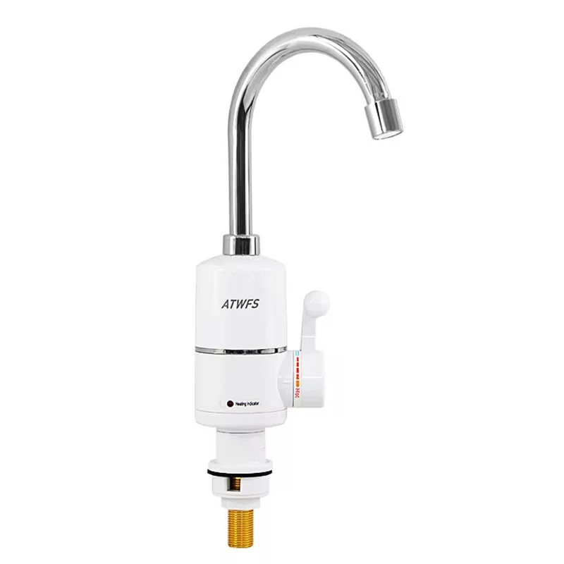 (image for) 3000W Fast Electric Water Heater Tap IPX4 Waterproof Instant Heating Multi-layer Coated EU Plug Kitchen Faucet
